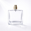 TB62 100ml Square Glass Perfume Bottle with Metal Cap 