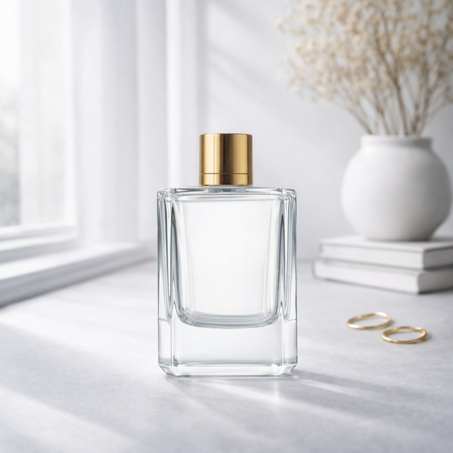 TB05 50ml Luxury Square Glass Perfume Bottle