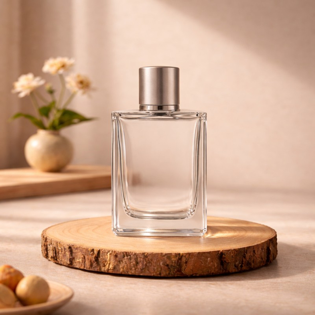 TB36 50ml Clear Square Glass Perfume Bottle 