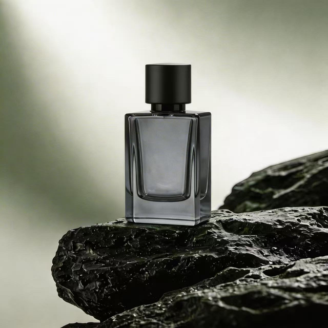 TB22 60ml Black Square Glass Perfume Bottle – Luxury Thick Bottom Fragrance Bottle