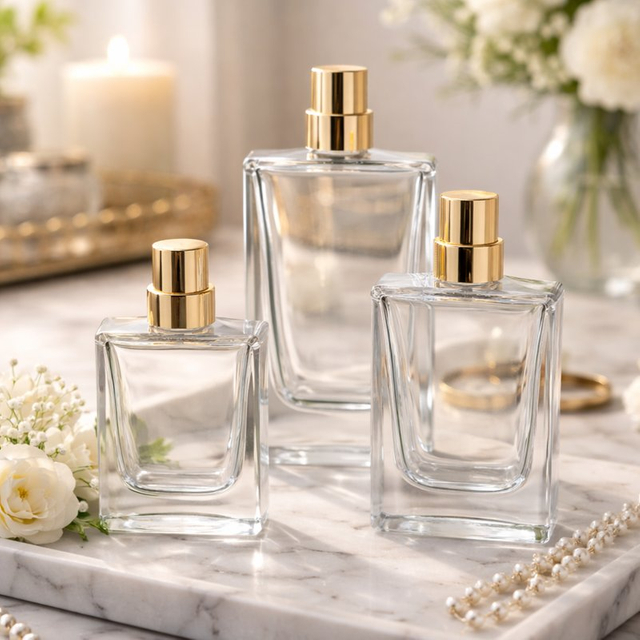 TB07 30ml Square Premium Glass Perfume Bottle