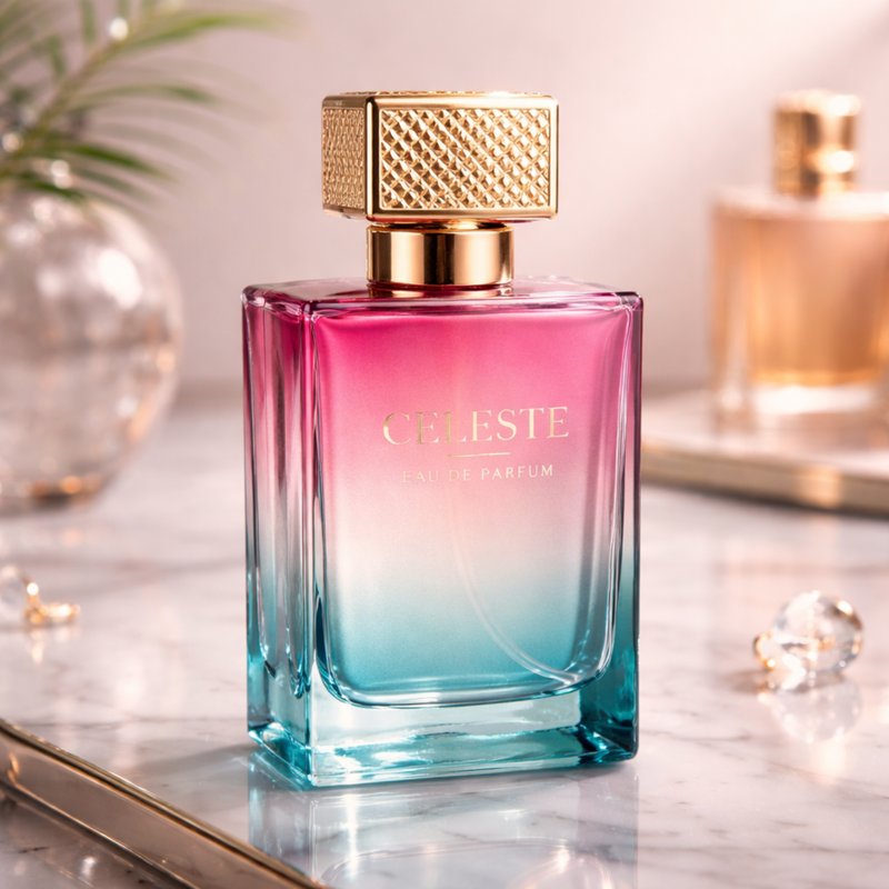 gradient luxury perfume bottle coating