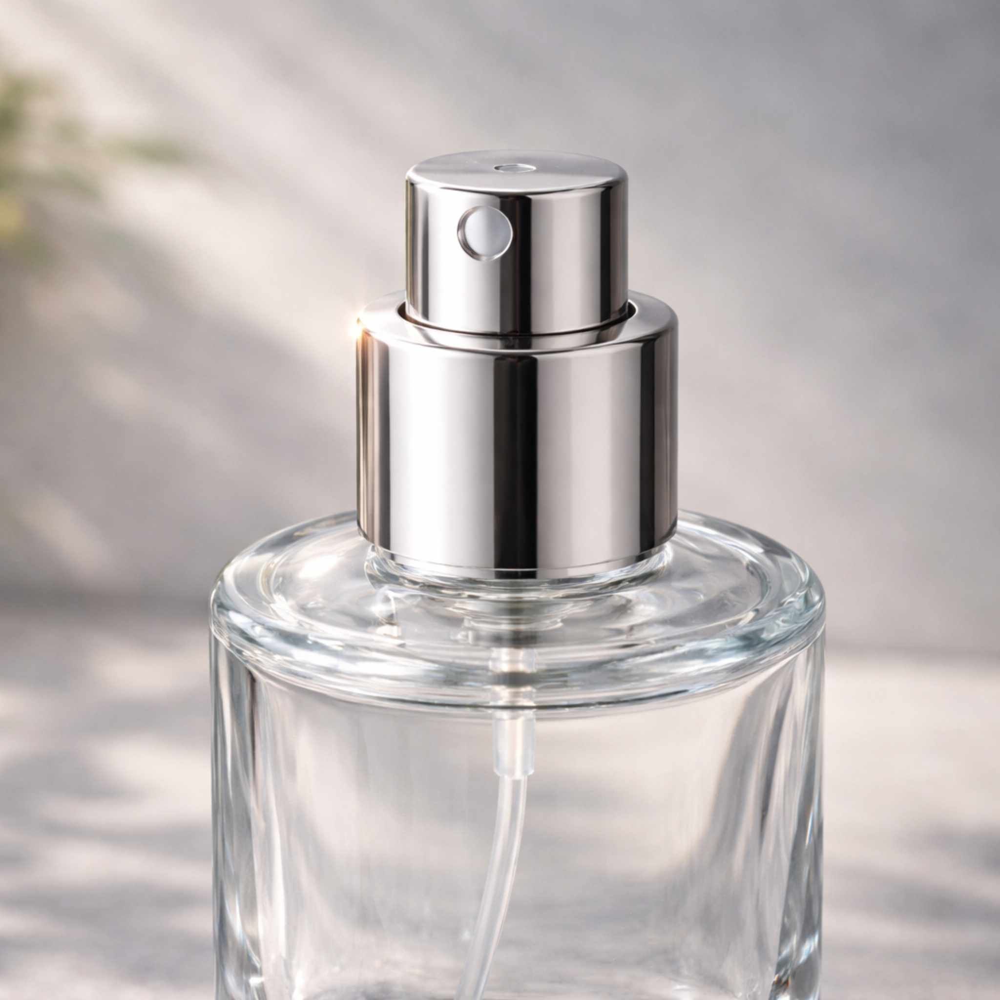 perfume spray pump fine mist detail