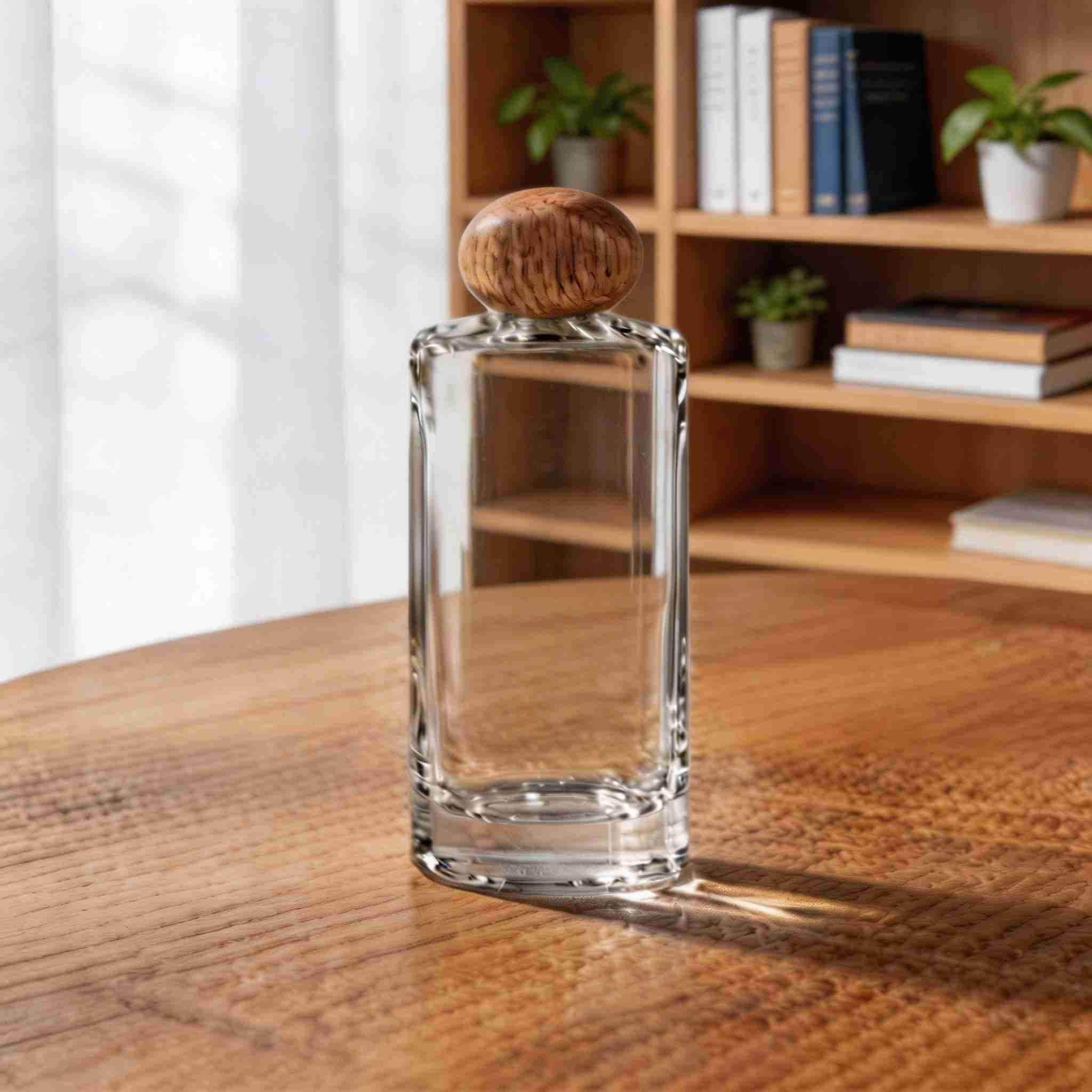 TB45 100ml Luxury Glass Perfume Bottle with Gold Cap