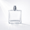 TB62 100ml Square Glass Perfume Bottle with Metal Cap 