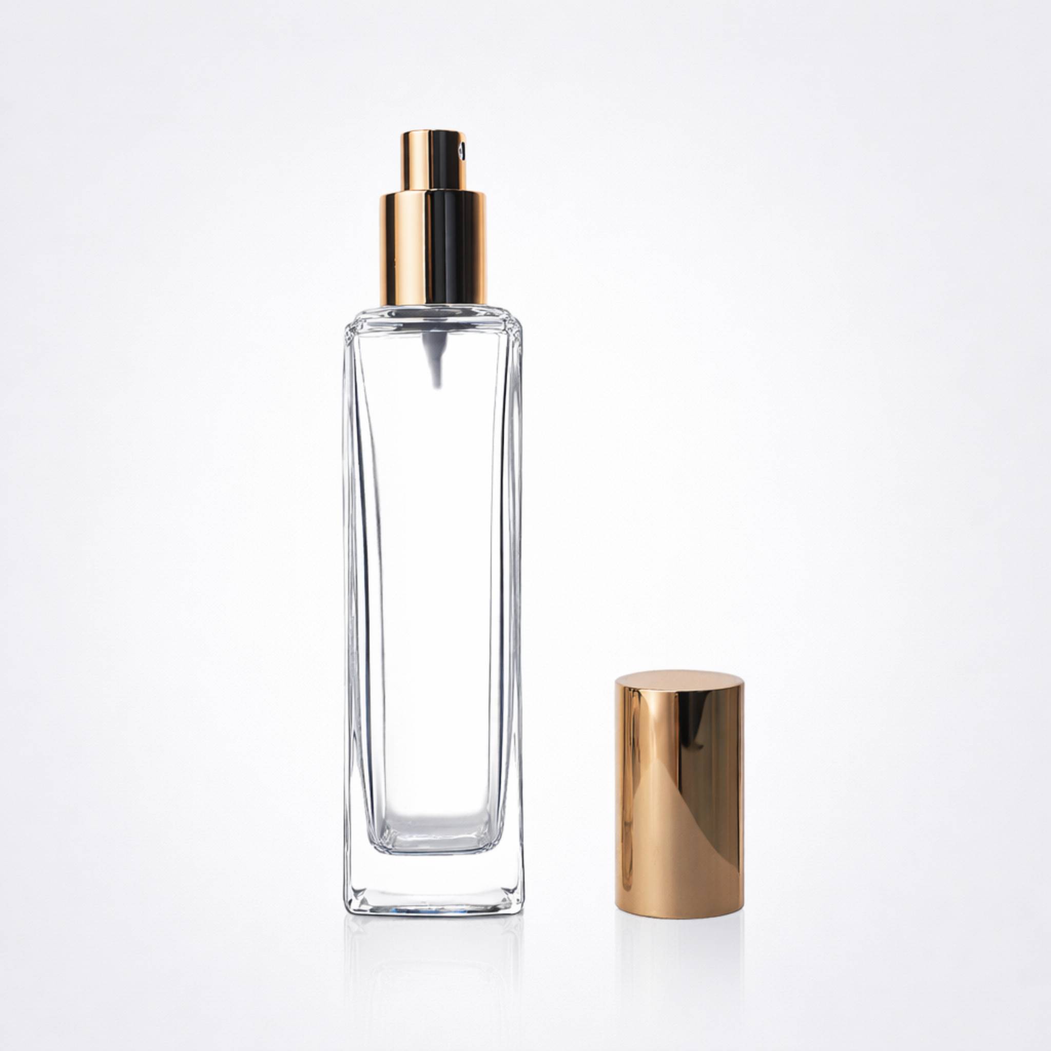 TB51 110ml Square Glass Perfume Bottle