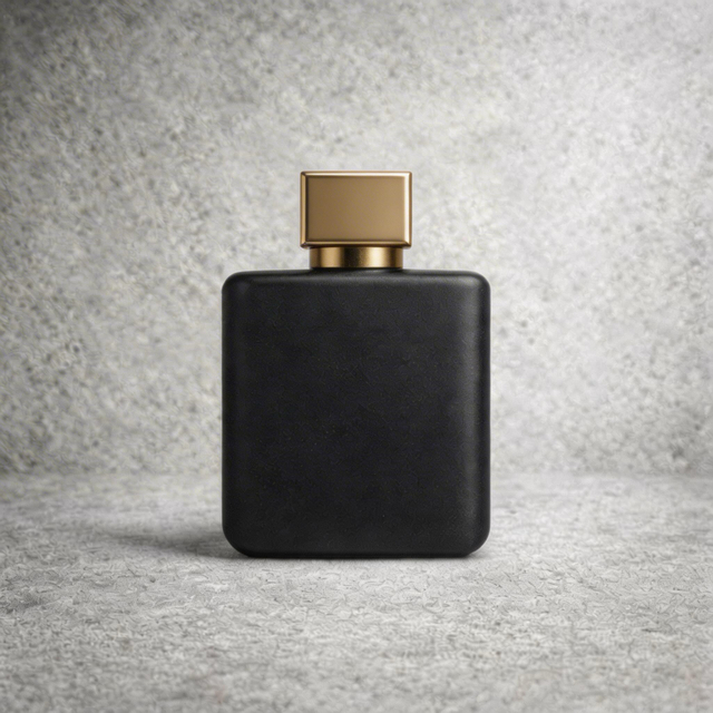 TB24 30ml Matte Black Glass Perfume Bottle – Luxury Square Fragrance Bottle 