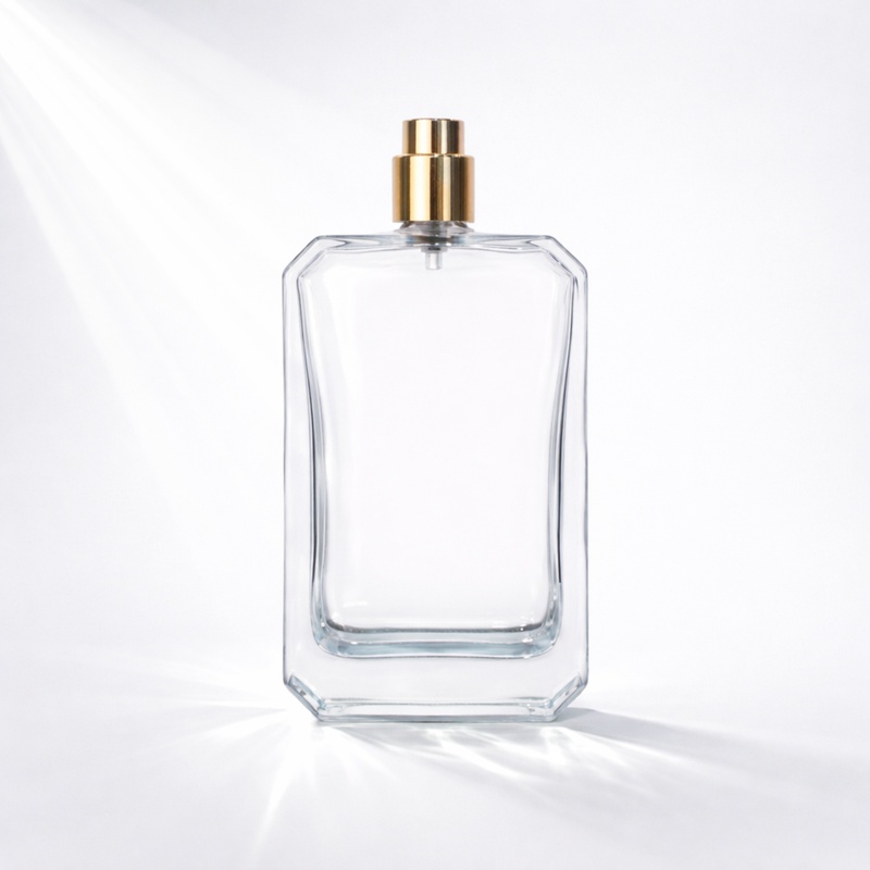 TB61 100ml Clear Luxury Glass Perfume Bottle