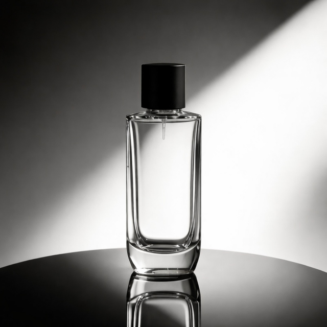 TB33 50ml Clear Round Glass Perfume Bottle