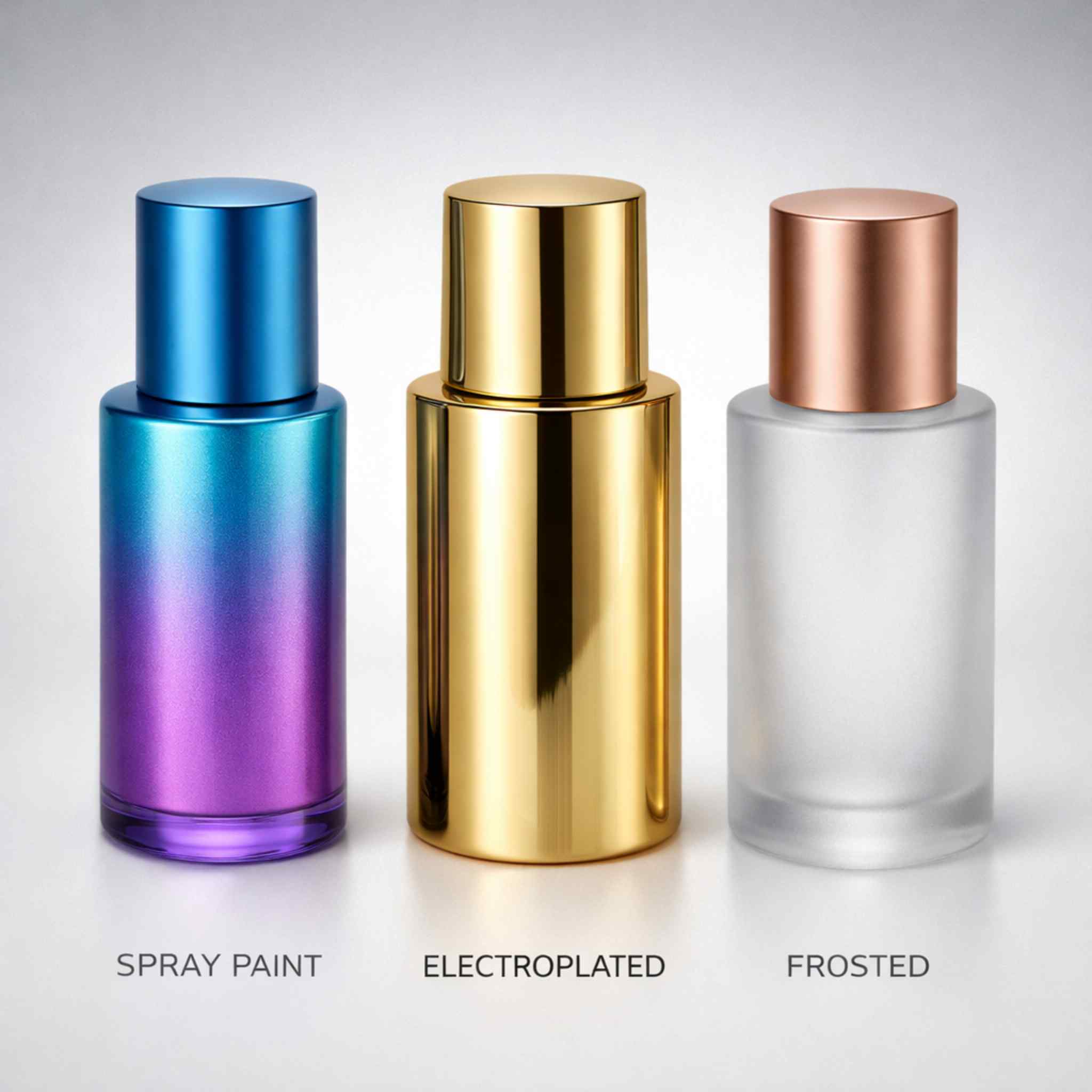 custom perfume bottle design options glass finishing