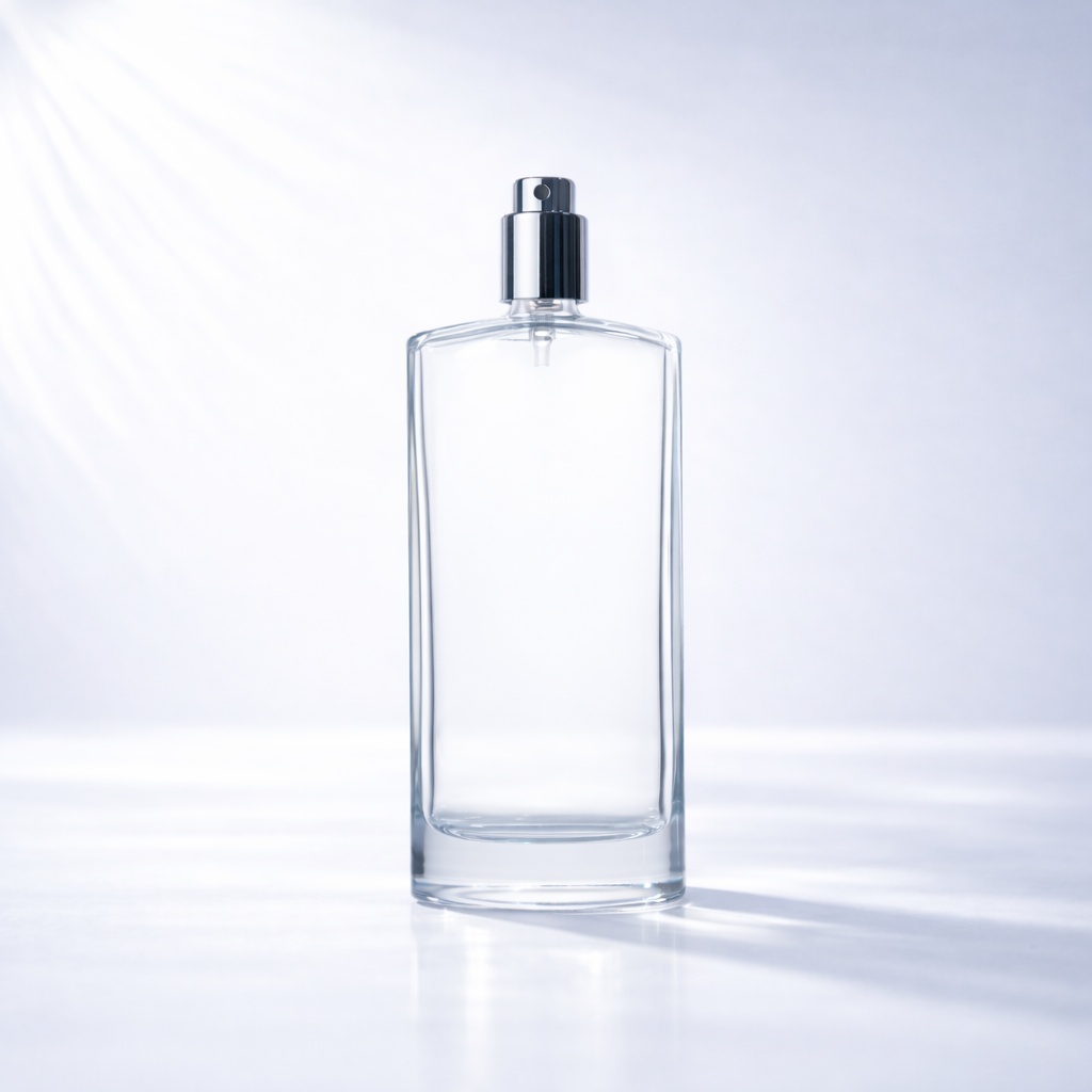 TB45 100ml Luxury Glass Perfume Bottle with Gold Cap