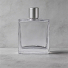 TB62 100ml Square Glass Perfume Bottle with Metal Cap 