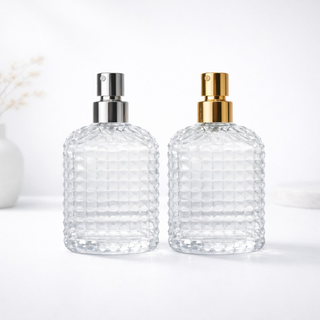 TB06 50ml Clear Glass Perfume Bottle