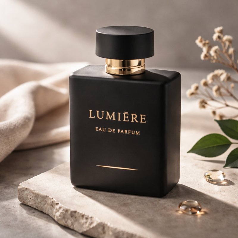 matte soft-touch perfume packaging